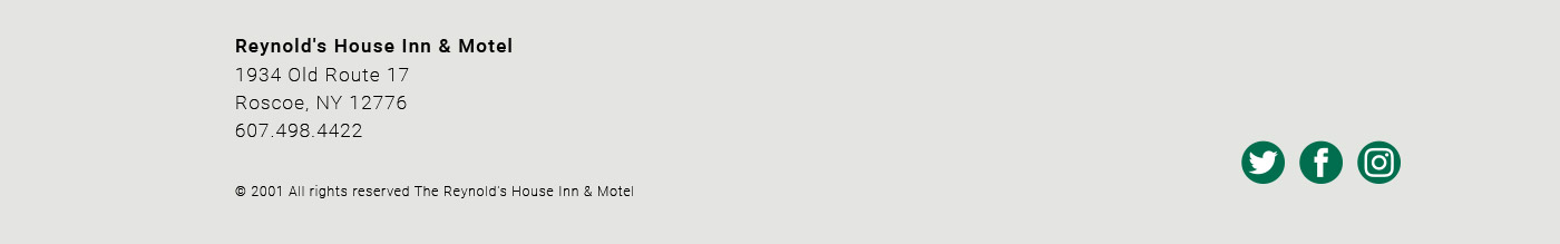 Reynold's House Inn & Motel, 1934 Old Route 17, Roscoe, NY 12776. 607-498-4422, All Rights Reserved - The Reynold's House Inn & Motel